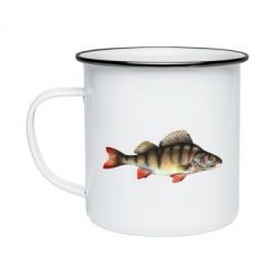 Кружка эмалированная Окунь - PrintSalon