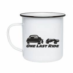 Кружка эмалированная One last ride - PrintSalon