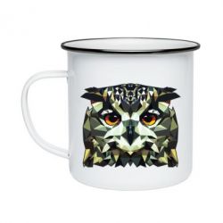 Кружка эмалированная Owl Vector - PrintSalon