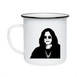 Кружка эмалированная Ozzy Osbourne face - PrintSalon