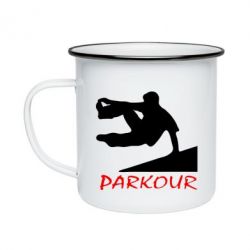 Кружка емальована Parkour Run - PrintSalon
