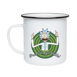 Кружка эмалированная Peace Among Worlds! - PrintSalon