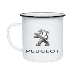 Кружка эмалированная Пежо - PrintSalon