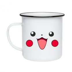 Кружка эмалированная Pikachu Smile - PrintSalon