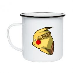 Кружка эмалированная Pikachu - PrintSalon