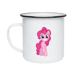 Кружка эмалированная Pinkie Pie smile - PrintSalon