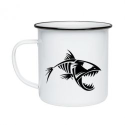 Кружка эмалированная Piranha - PrintSalon