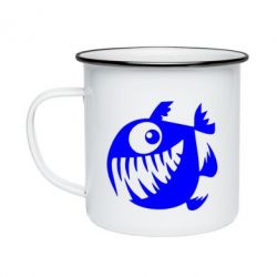 Кружка эмалированная Пиранья - PrintSalon