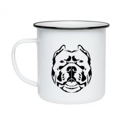 Кружка эмалированная Pit Bull Geometry - PrintSalon