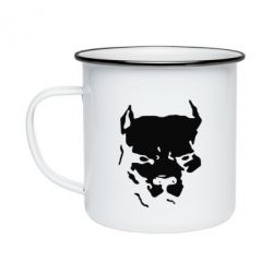 Кружка эмалированная Питбуль - PrintSalon