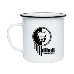 Кружка эмалированная Pitbull loco - PrintSalon