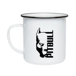 Кружка эмалированная Pitbull - PrintSalon