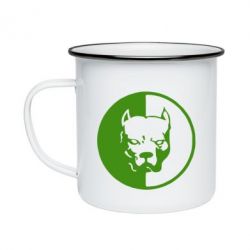 Кружка эмалированная Pitbull - PrintSalon
