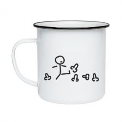 Кружка эмалированная Пинать - PrintSalon