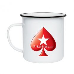 Кружка эмалированная Poker Stars Game - PrintSalon