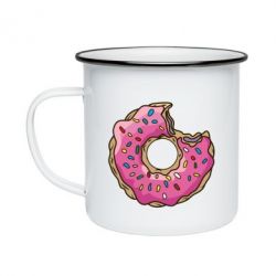 Кружка эмалированная Пончик - PrintSalon