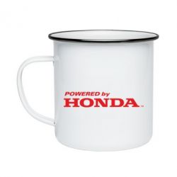 Кружка эмалированная Powered by HONDA - PrintSalon