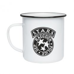 Кружка эмалированная Raccoon City PD - PrintSalon