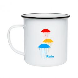 Кружка эмалированная Rain - PrintSalon