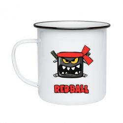 Кружка емальована Red ball - PrintSalon