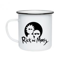 Кружка эмалированная Rick and Morty1 - PrintSalon