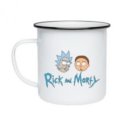 Кружка эмалированная Рик и Морти - PrintSalon