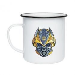 Кружка эмалированная Робот bumblebee - PrintSalon