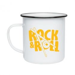 Кружка эмалированная Rock&Roll