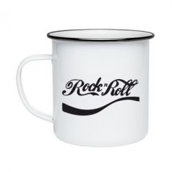 Кружка емальована Rock & Roll - PrintSalon