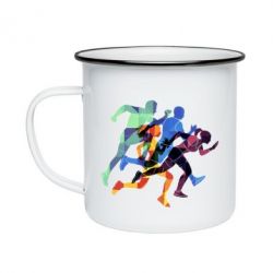 Кружка эмалированная Run - PrintSalon
