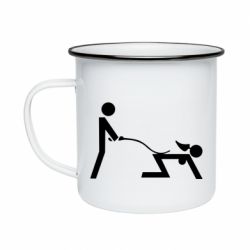 Кружка эмалированная Садо-мазо - PrintSalon