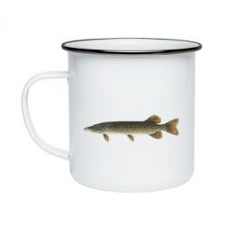 Кружка емальована Щука - PrintSalon