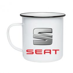 Кружка эмалированная Сеат - PrintSalon