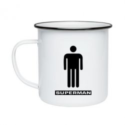 Кружка эмалированная Sex superman - PrintSalon