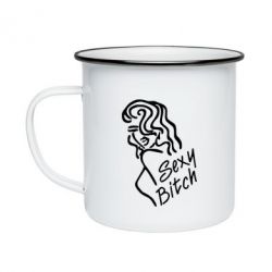 Кружка эмалированная Sexy Bitch - PrintSalon