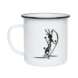 Кружка емальована Шаман 2 - PrintSalon