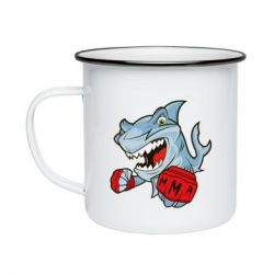 Кружка емальована Shark MMA - PrintSalon