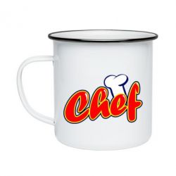 Кружка эмалированная Шеф-повар - PrintSalon