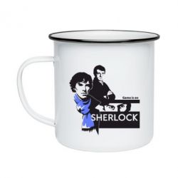 Кружка эмалированная Sherlock (Шерлок Холмс) - PrintSalon