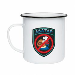 Кружка эмалированная Шеврон Анти Аватар - PrintSalon