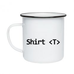 Кружка емальована Shirt T - PrintSalon