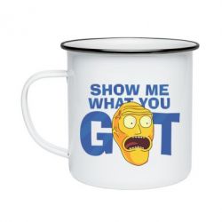 Кружка эмалированная Show me what you got - PrintSalon