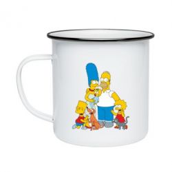 Кружка эмалированная Simpsons Family - PrintSalon