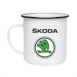 Кружка эмалированная Skoda - PrintSalon