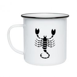 Кружка эмалированная скорпион - PrintSalon