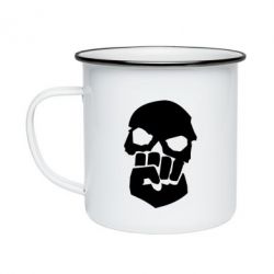 Кружка эмалированная Skull and Fist