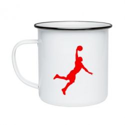 Кружка эмалированная Slam dunk - PrintSalon