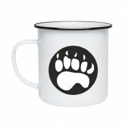 Кружка эмалированная след - PrintSalon
