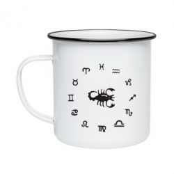 Кружка эмалированная сорпион 4 - PrintSalon