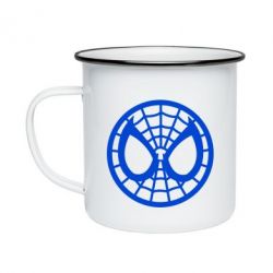 Кружка емальована Спайдермен лого - PrintSalon